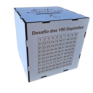 Cofre Desafios dos 100 Depósitos 1mil 5 Mil 10 Mil Escolha Sua MetaCaixa Dinheiro de Madeira Japonês em Oferta na Shopee