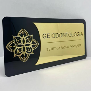Placa de identificação Personalizada para Porta de Escritório Salas Consultórios
