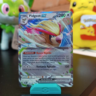 Carta Pokémon Original Pidgeot ex com habilidade busca rápida