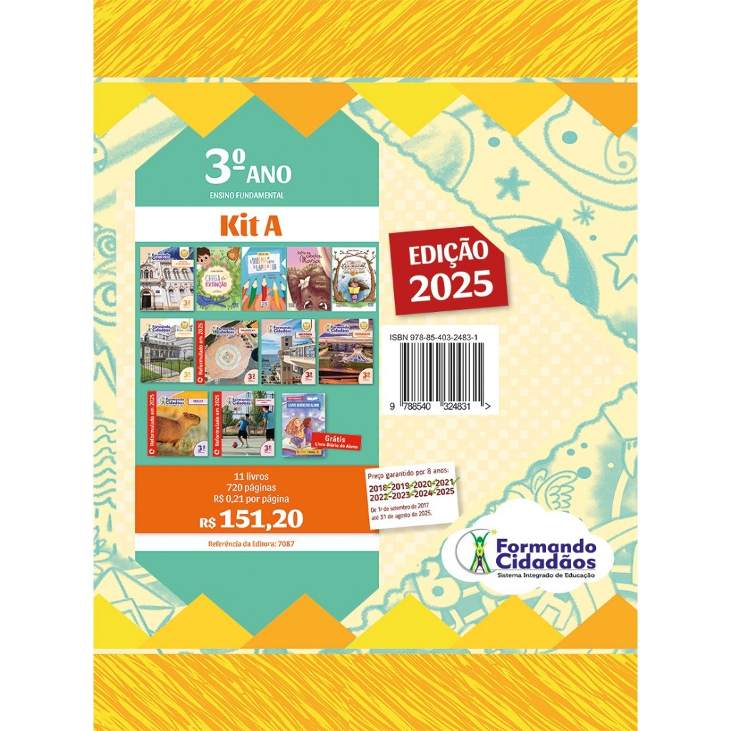 Formando Cidadãos - 3° Ano - Kit A - Ensino Fundamental 1 - ATUALIZADO ...
