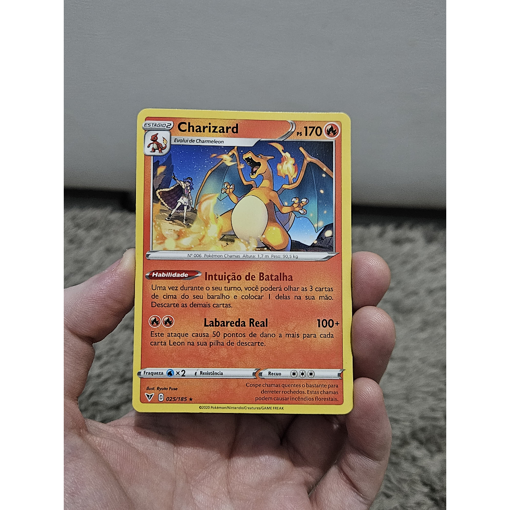 Carta Charizard (025/185) - Original Pokémon McDonald's 2025 | Shopee ...