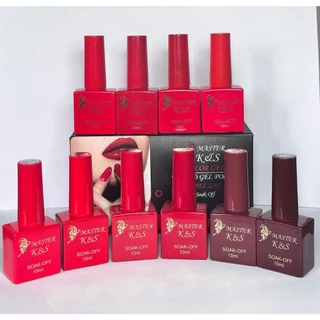 Lindo Kit Manicure 10 Esmaltes Em Gel K&S SOAK-OFF Anvisa 10ml em Oferta na Shopee