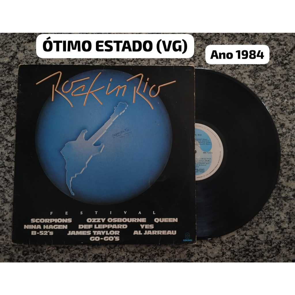 LP Disco de Vinil ROCK IN RIO Internacional Ano 1984 - MUITO BOM ESTADO ...