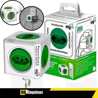 Adaptador Múltiplo Bivolt 5 Tomadas PowerCube - PWC-R5 - ELG