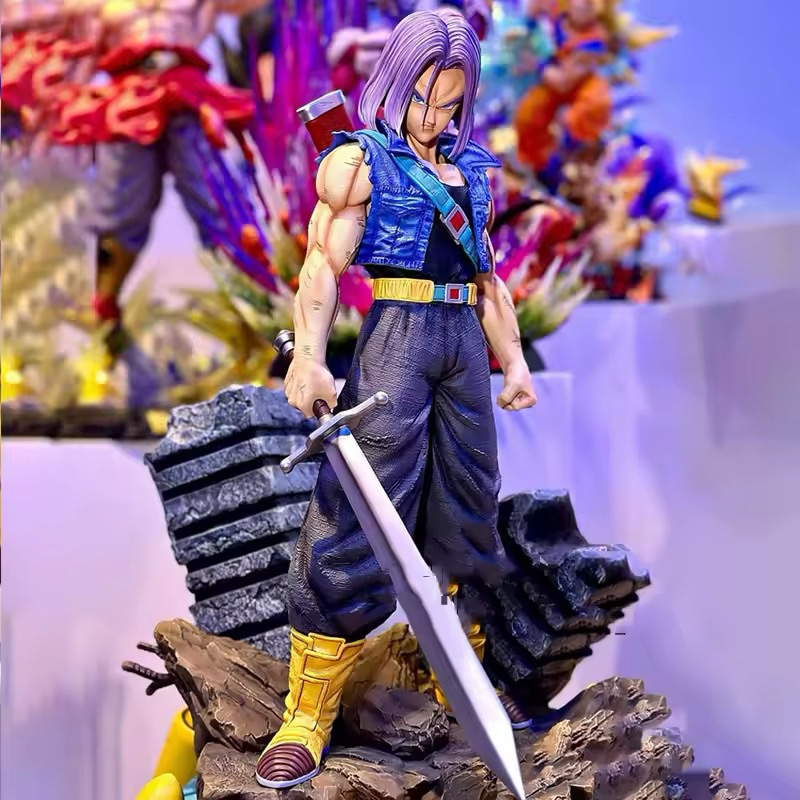 Action Figure Trunks Do Futuro 29Cm Com Duas Cabeças Dragon Ball Z