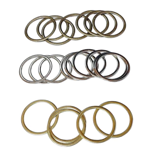 Argola Metal 15mm 20mm 25mm 30mm c/10 C/50 c/100 unidades Dourada / Prata / Ouro Velho - Confecção / Artesanatos