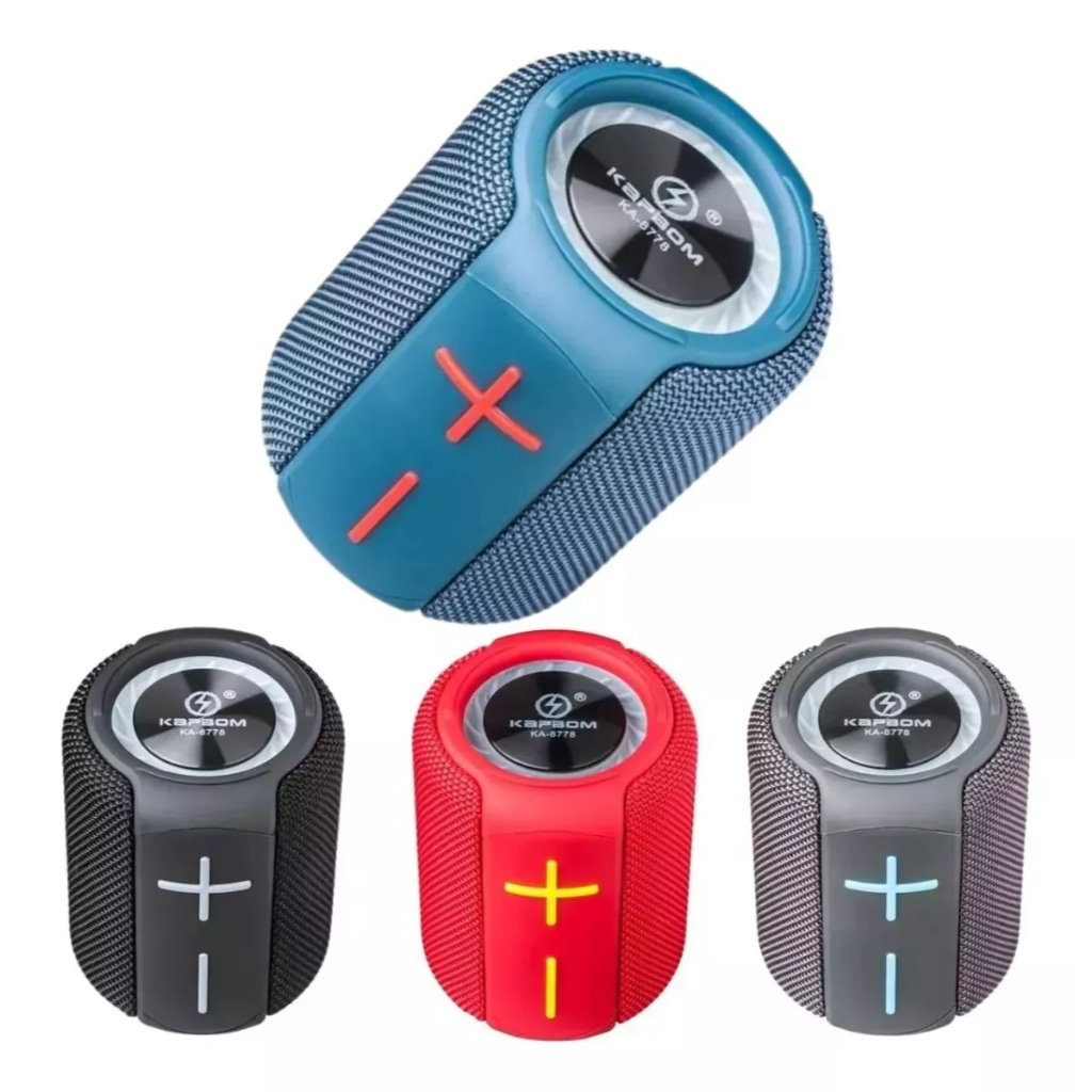 Caixa De Som Bluetooth Grave Forte Original Com Led Ipx6 FM Usb-C Ka ...