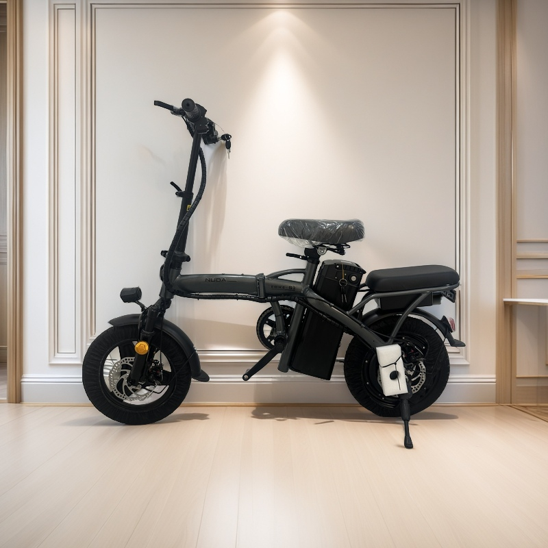 Bicicleta elétrica dobrável para adultos, pedal tripulado, compras ao ar livre, viagem