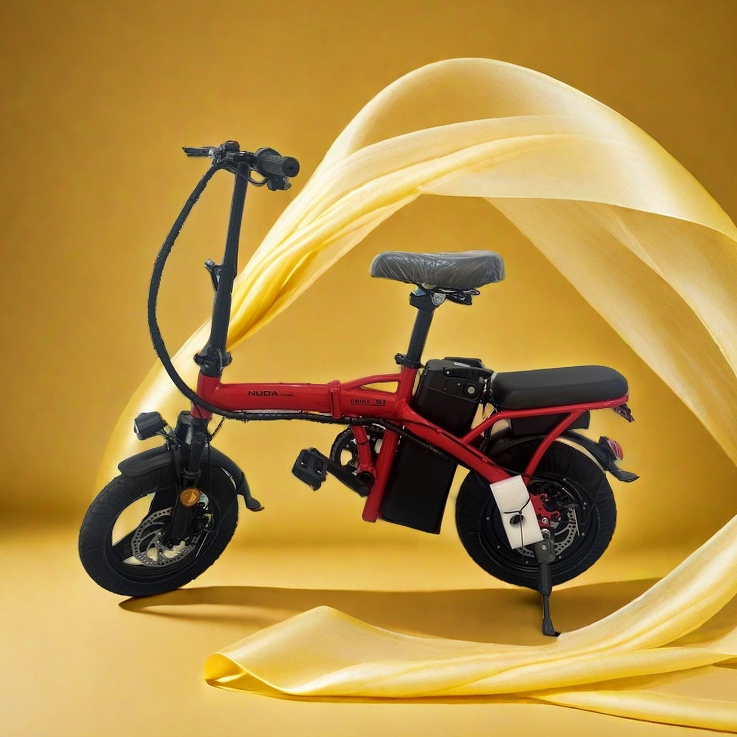 Bicicleta elétrica dobrável para adultos, pedal tripulado, compras ao ar livre, viagem