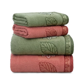 Jogo/Kit 4 Toalhas (2 Banho e 2 Rosto) 100% Algodão Macia Excelente Absorção Gramatura 370g/m²