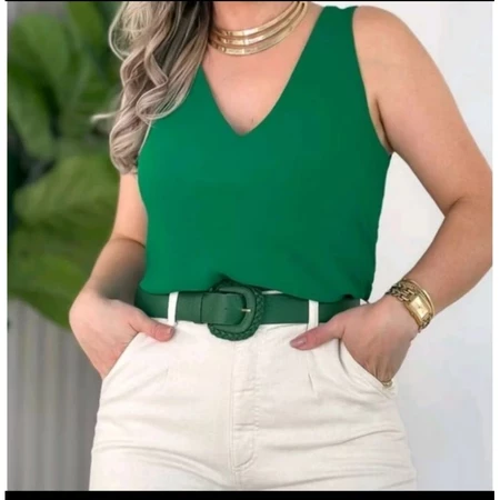 Blusa regata feminina alça larga 