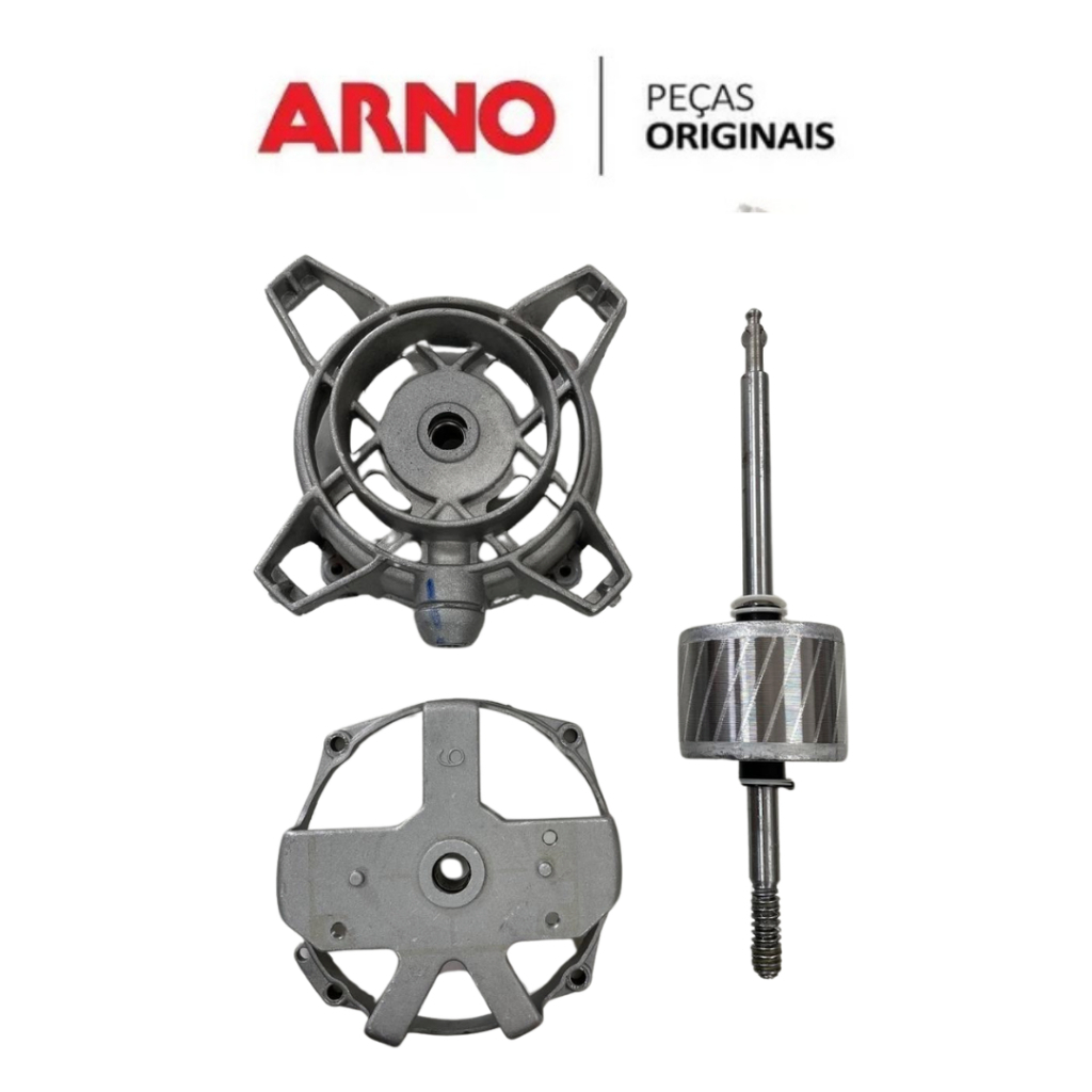 Kit Reparo Lateral Com Buchas + Eixo Completo para Motor Ventilador ...