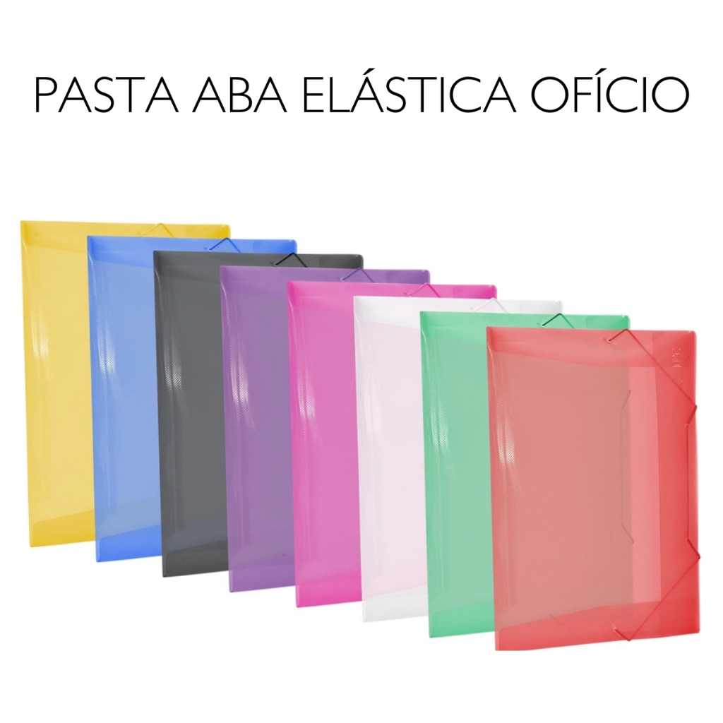 Pasta Com Elástico Plastica Aba Oficio 501 Dac - Escolha a sua | Shopee ...
