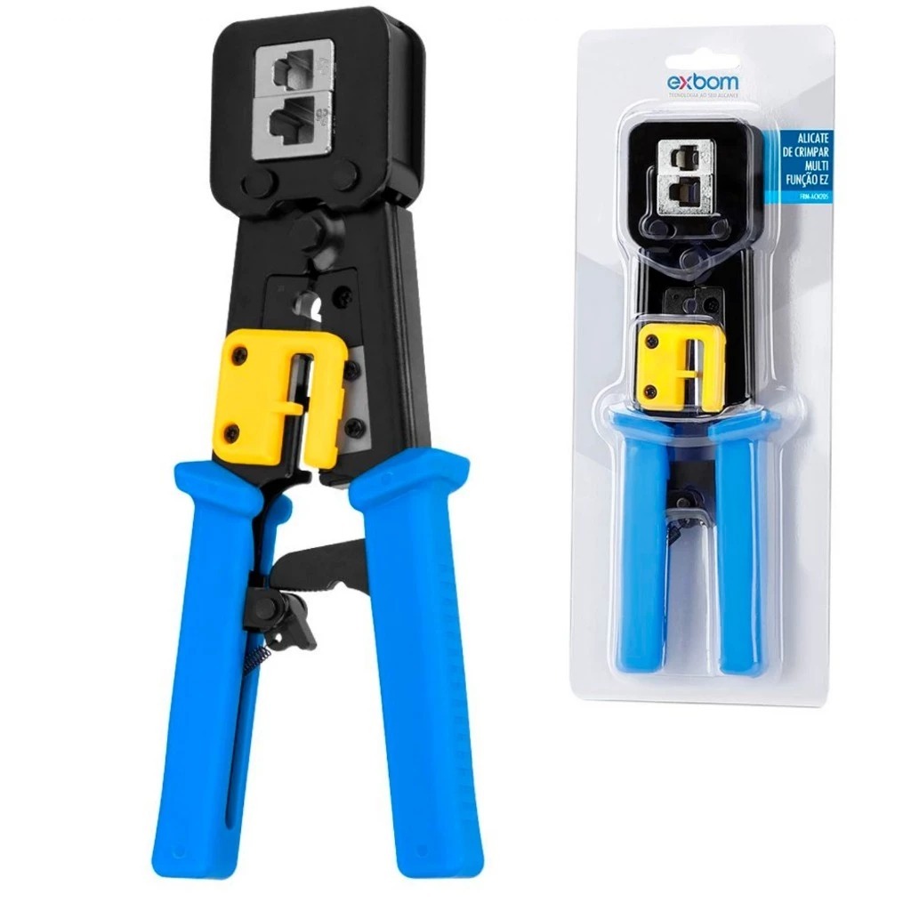 Alicate de Crimpagem RJ45 e RJ12 Vazado e Normal | Shopee Brasil