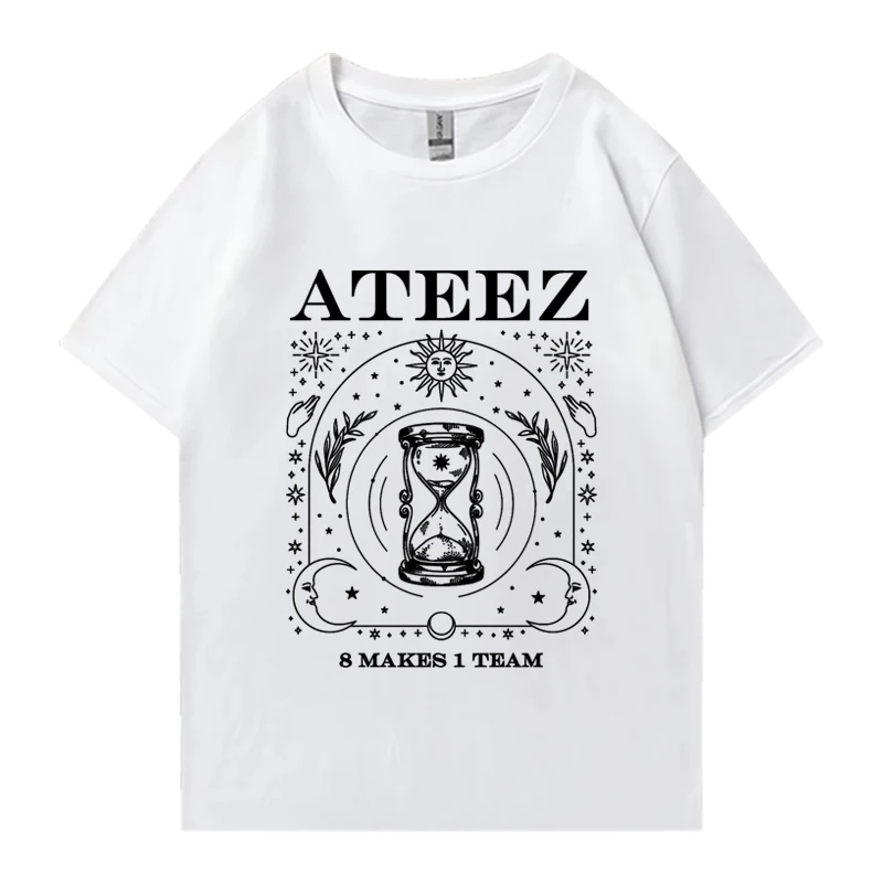 ATEEZ アチズ hello82 コーチェラ 限定 MD Tシャツ Camiseta T-shirt Unissex Algodão Kpop Ateez 8 Makes 1 Team