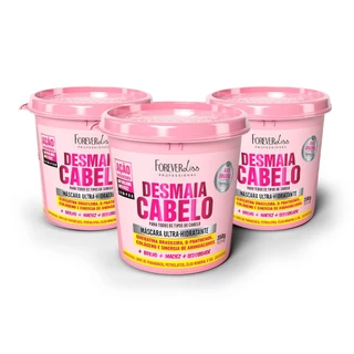 Kit com 3 Máscaras Desmaia Cabelo Forever Liss 350G em Oferta na Shopee
