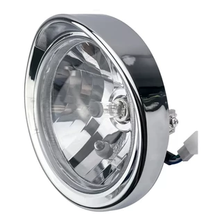 Farol Chopper Road 150 17-20 Cromado C/ Lâmpada