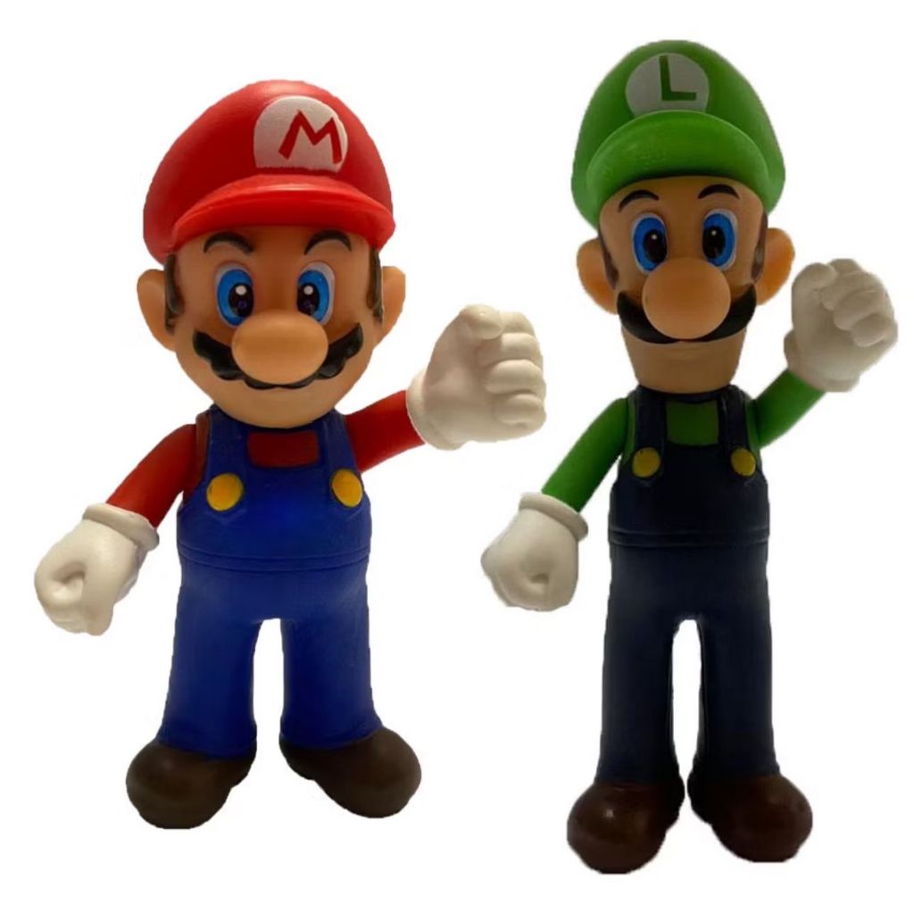 Mario e Luigi - Kit com 2 bonecos pequenos | Shopee Brasil