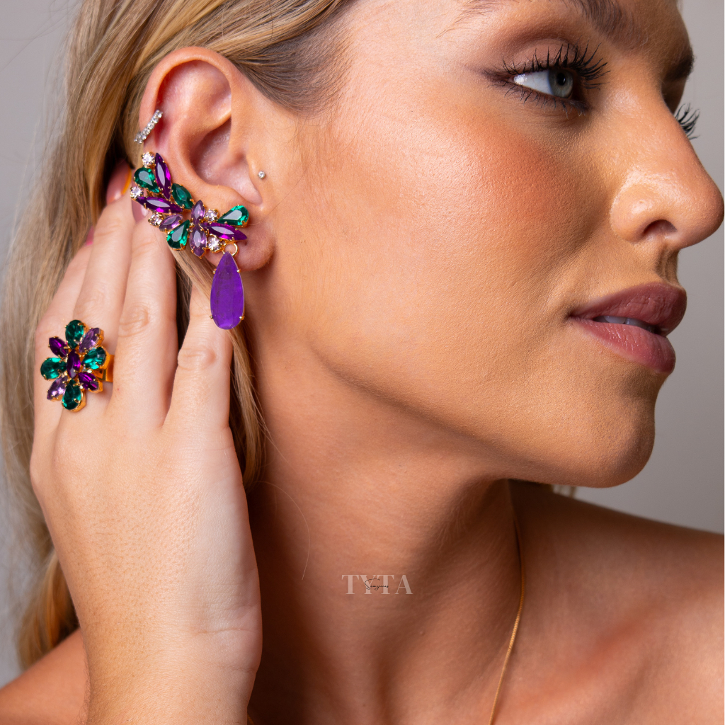 Brinco Ear Cuff Verde: Onde Comprar | BuscaProdutos