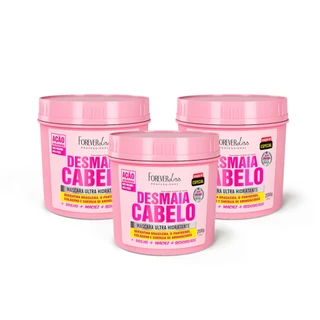 Combo com 3 Máscaras Desmaia Cabelo Forever Liss 200G em Oferta na Shopee