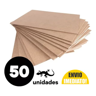 Chapa placa mdf placa 3mm cru kit 50 unidades 20x28 Promoção envio imediato
