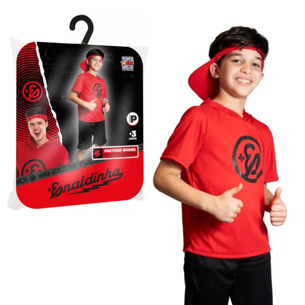 Fantasia Enaldinho Youtuber Infantil - Super Magia | Shopee Brasil
