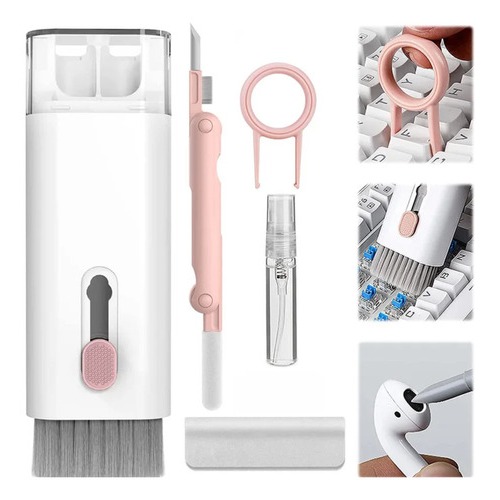Kit de Limpeza 7 em 1 Multifunção Teclado Fones PC Celulares kit de escova de limpeza de teclado 7 em 1 multifuncional