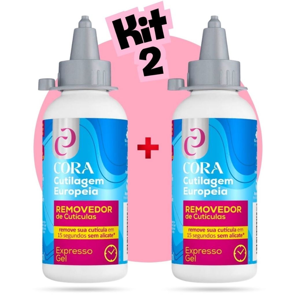 Kit 2 Removedor de cutícula Cora sem alicate Gel Cutilagem Européia ...