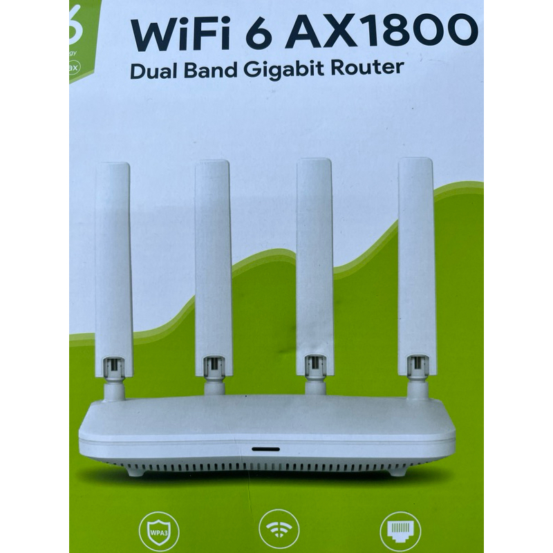 Routeur WiFi EDUP AX1800 (Blanc) - OpenWrt Compatible - 4 Ports LAN - État Correct