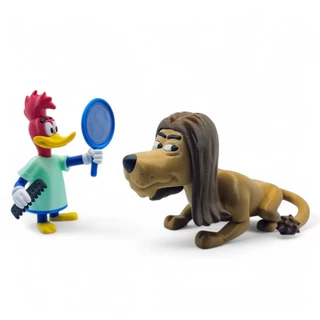Pica-Pau Cabeleleiro e o Leão Monalisa Action Figure Colecionável