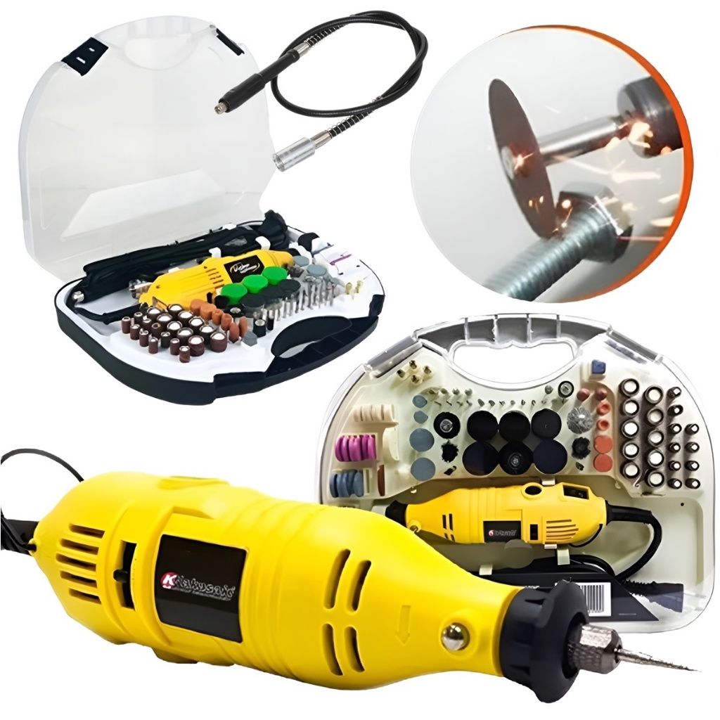 Mini Retifica Profissional 210 Pçs 500w Knakasaki