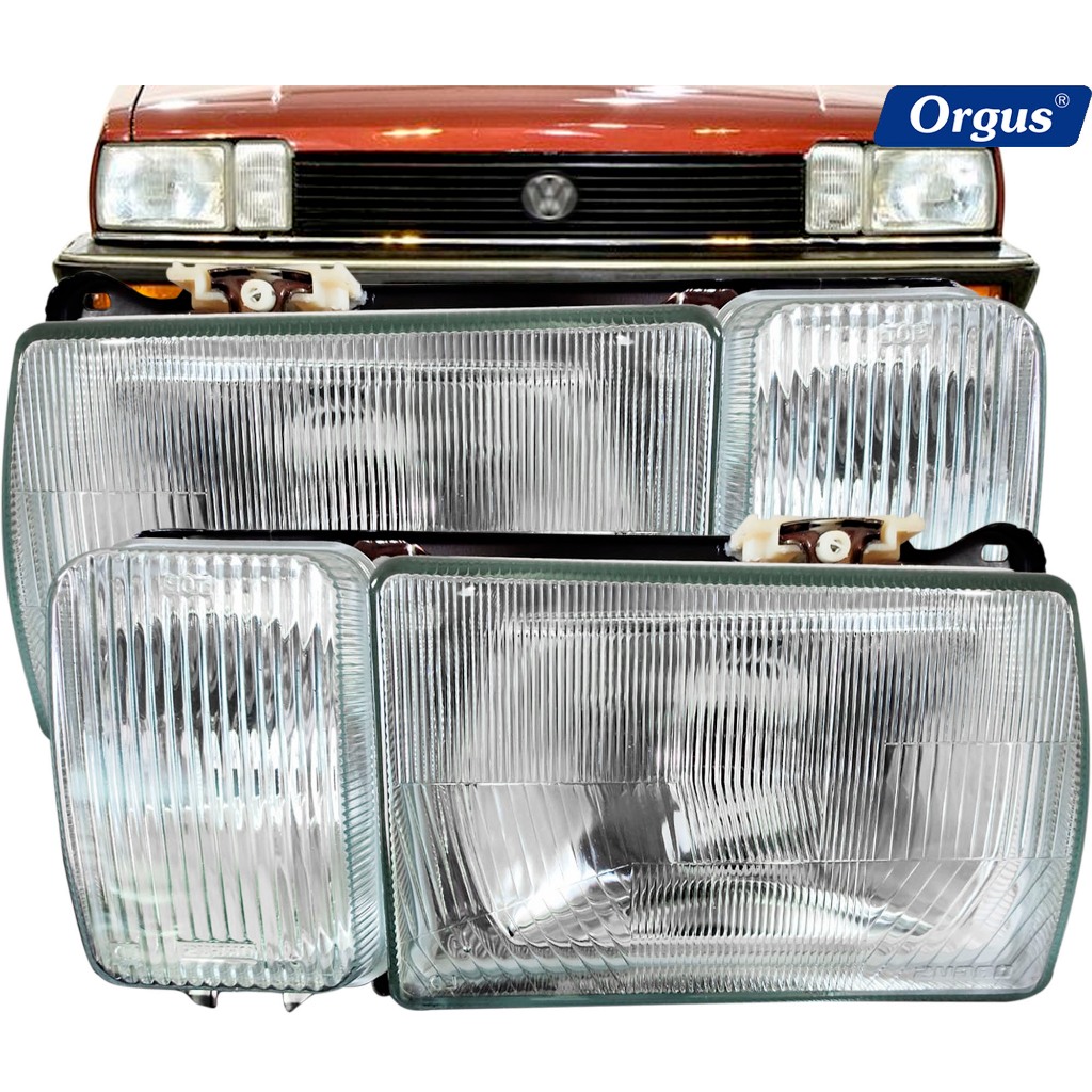 Farol Santana GLS 87 88 89 90 Lente De Vidro Original Orgus | Shopee Brasil