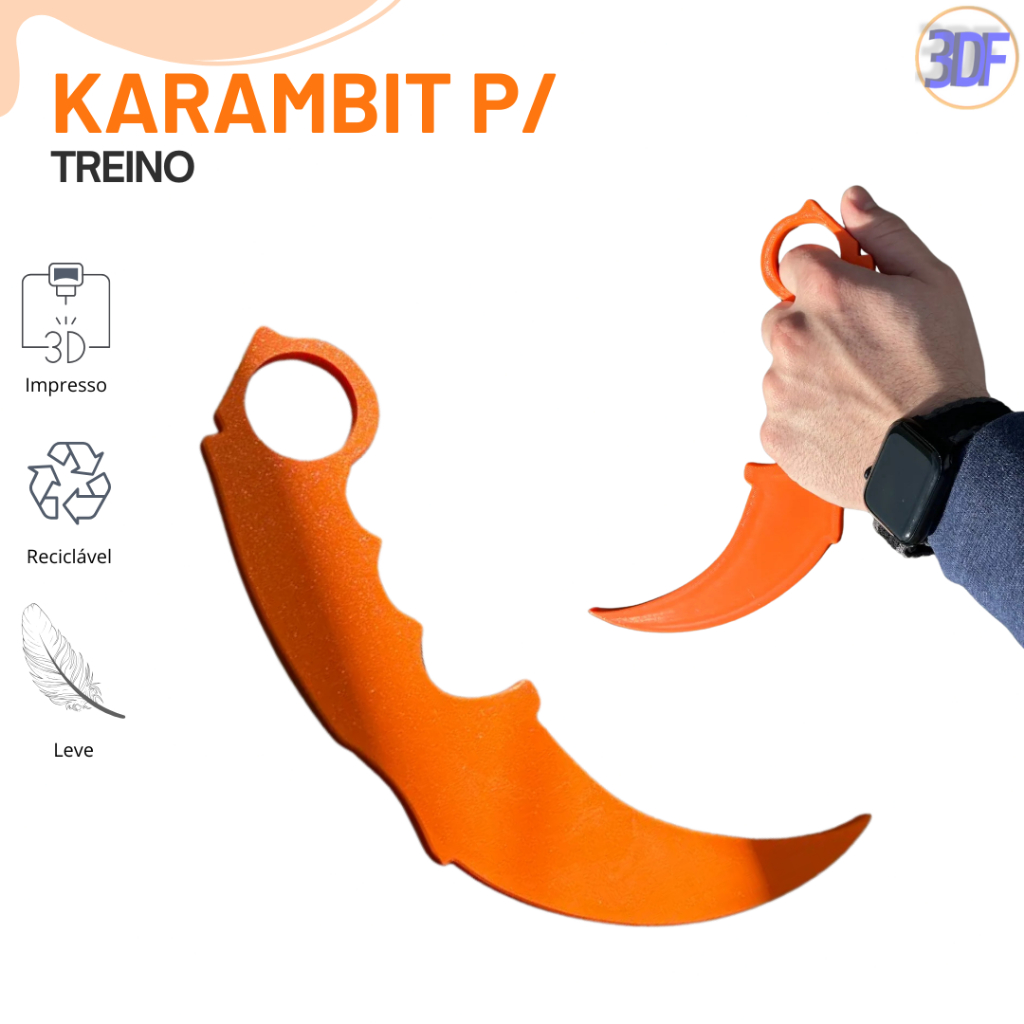 Karambit para Treino Impressa em 3D | Shopee Brasil