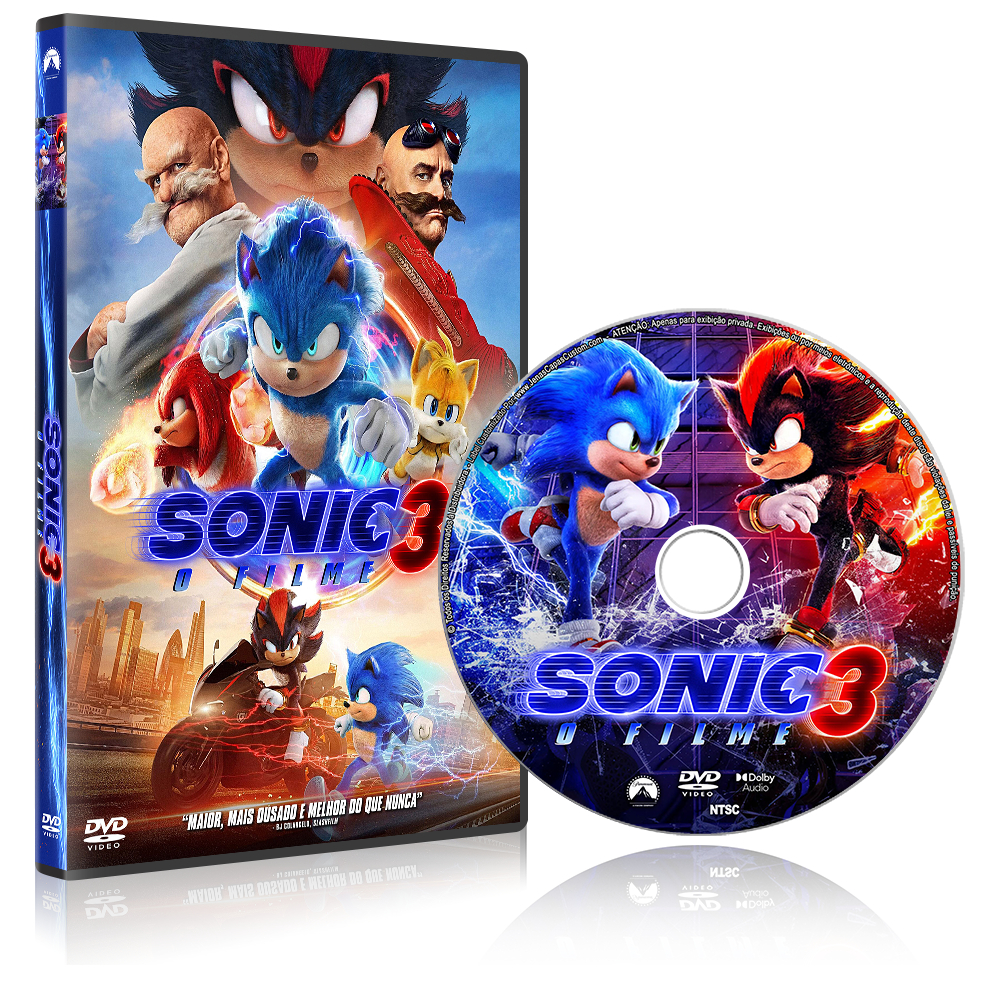 DVD Sonic 3 O Filme Dublado e Legendado (2024) - Alta Qualidade ...