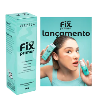 Primer Vizzela Grip Fix 30g - Hidratante Fixador Maquiagem