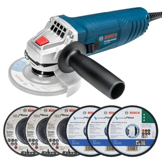 Esmerilhadeira GWS 850 Bosch com 6 Discos 850W 4.1/2