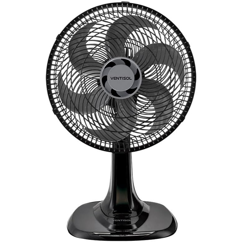 Ventilador de Mesa Oscilante Ventisol Turbo Premium 30cm Preto