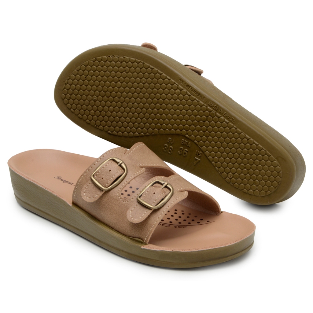 Chinelo para Idoso gestante anatômico ultra Conforto original Terapia ...
