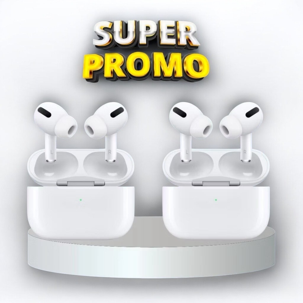 KIT 2 Fones de Ouvido Airpods PRO 3 Sem Fio Com Cancelamento De Ruídos Bluetooth para iOS e Android