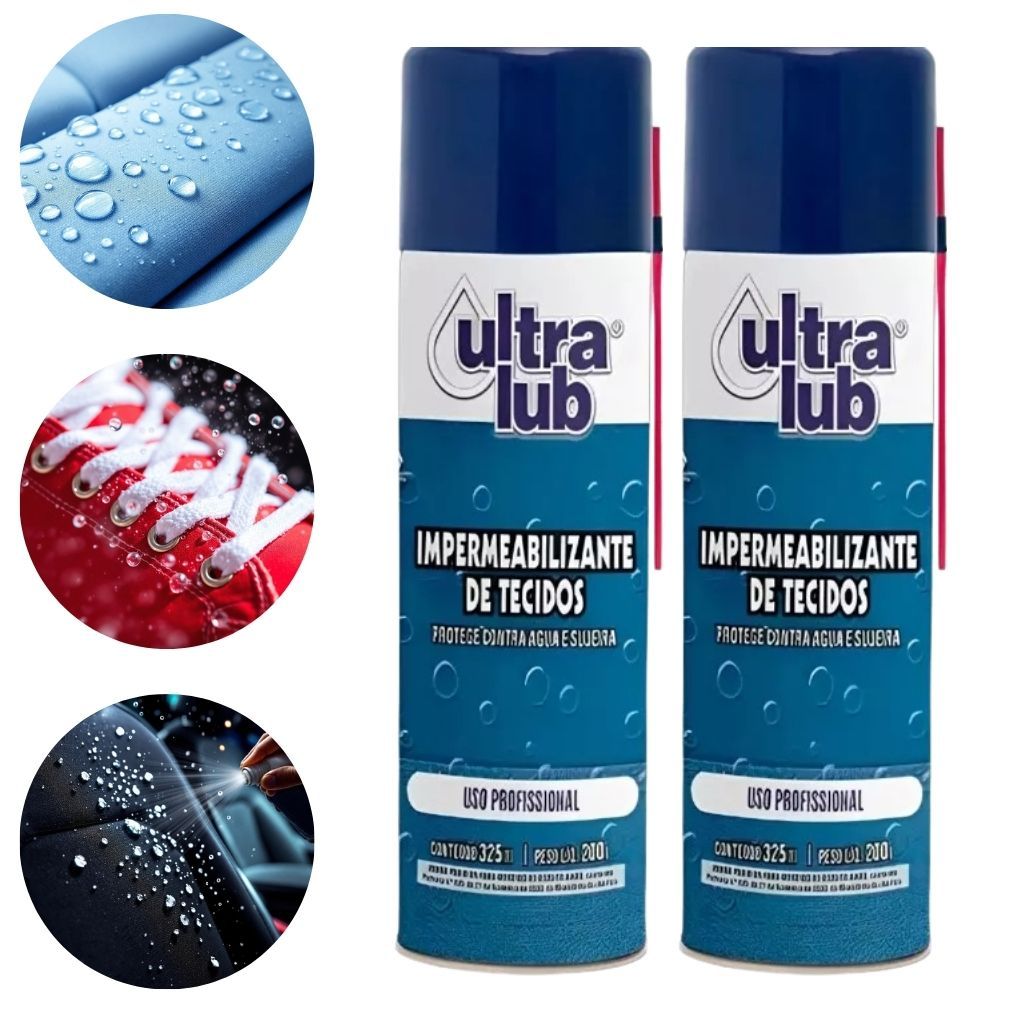 Impermeabilizante De Tecidos 325ml Ultra Lub caixa com 2 unidades ...