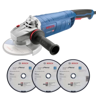 Esmerilhadeira GWS 28-230 Bosch 2800W 220V com Discos