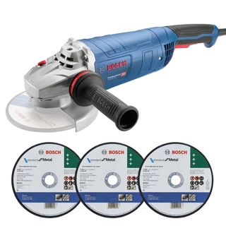 Esmerilhadeira GWS 28-180 Bosch 7" 2800W 220V com Discos