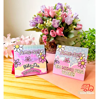 Porta Bombom Lembrancinha dia da Mulher Mimo em Oferta na Shopee