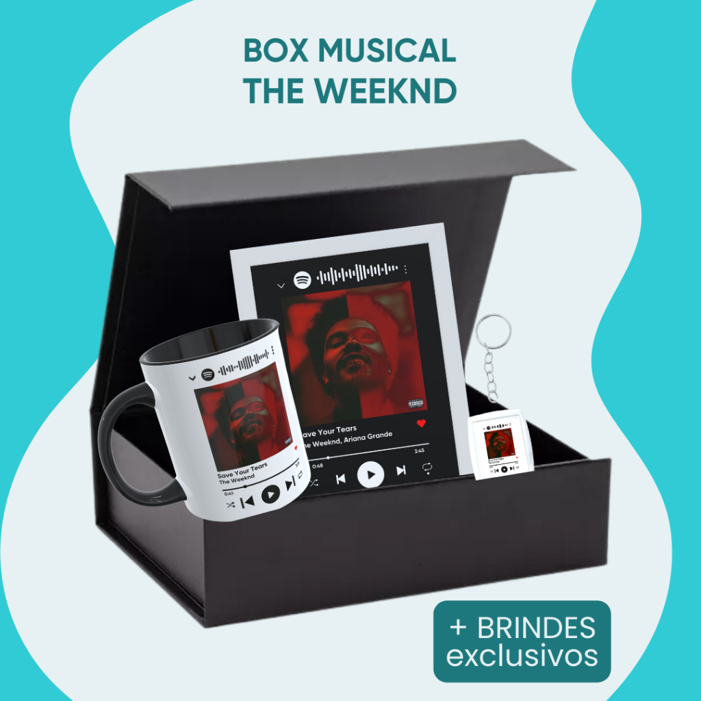 Box Musical Personalizado - The Weeknd - Caixa colecionador - presente ...