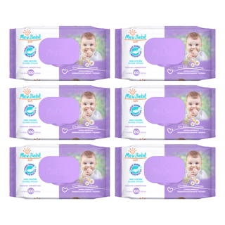 KIT TOALHA UMEDECIDA MEU BEBÊ SOFT 600 FOLHAS (6UNDX100FLS)