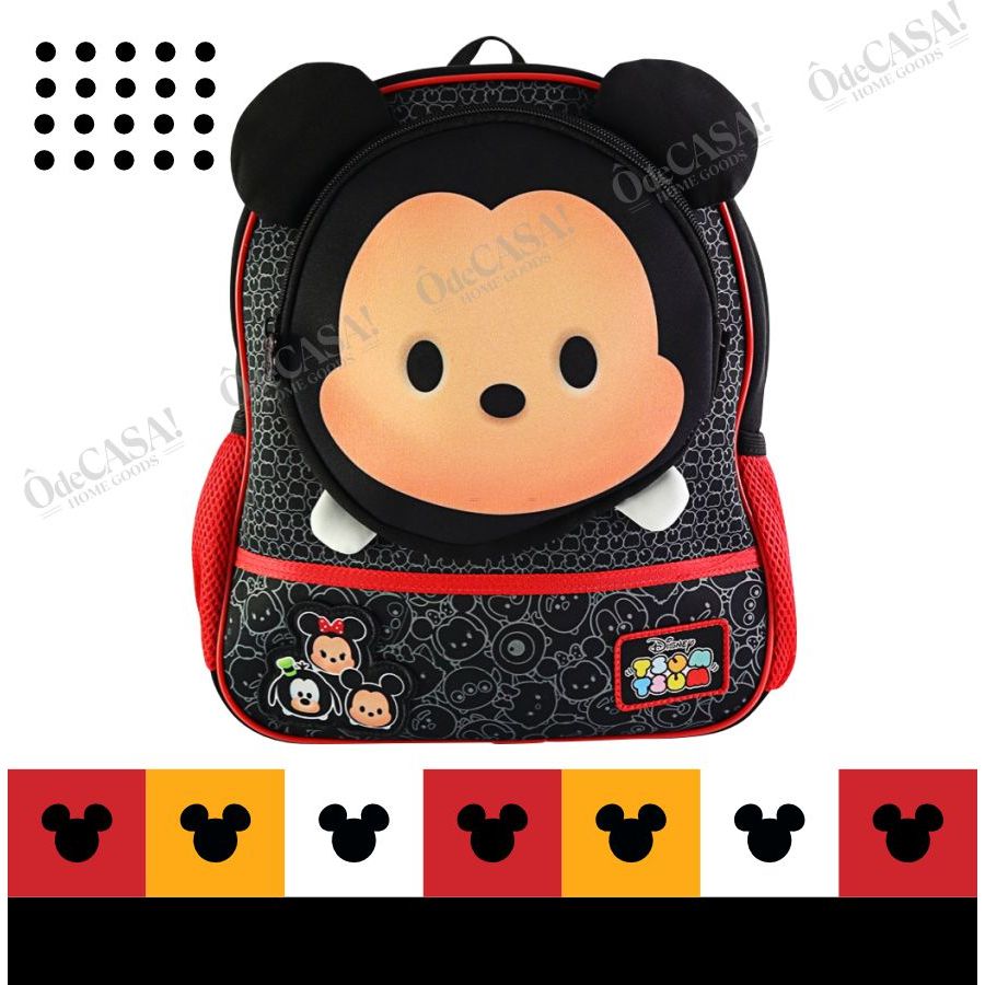 MOCHILA INFANTIL ESCOLAR BOLSA BEBÊ MICKEY DISNEY MIKEY MIQUEI VERMELHO ...