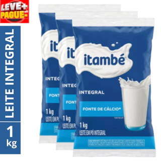 LEITE EM PÓ INTEGRAL SACHÊ 1KG ITAMBÉ OFERTA INSTANTÂNEO LONGA VIDA MILLK