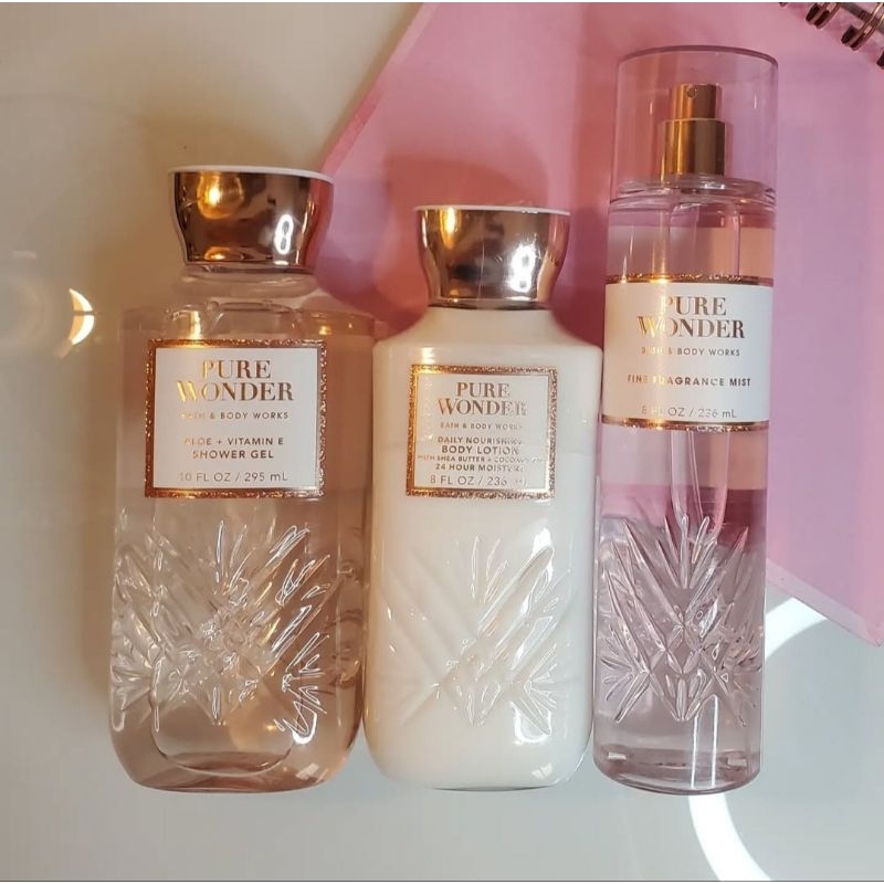 Bath & Body Works Pure Wonder - Loção Hidratante, Sabonete Líquido