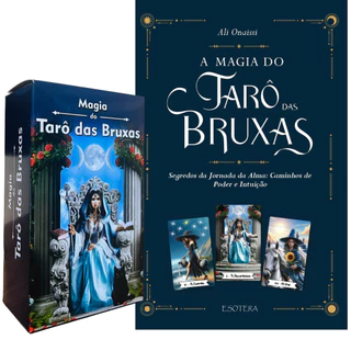 Tarô Das Bruxas Com 78 Cartas E Acompanha Livro Explicativo Para Sua Tiragem