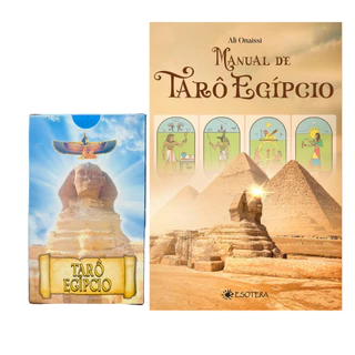 Manual De Tarô Egípcio + Baralho Com 78 Arcanos